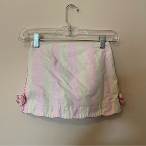 Lilly Pulitzer Pink and Green Stripe Skort
